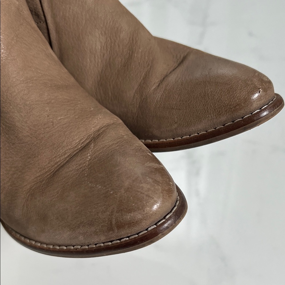 Seychelles Taupe Ankle Leather Boots - Picture 5 of 5